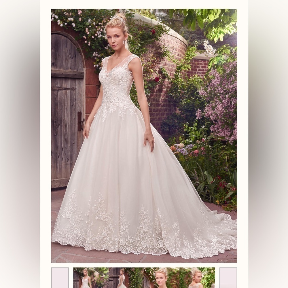 Rebecca Ingram Jamie white wedding dress